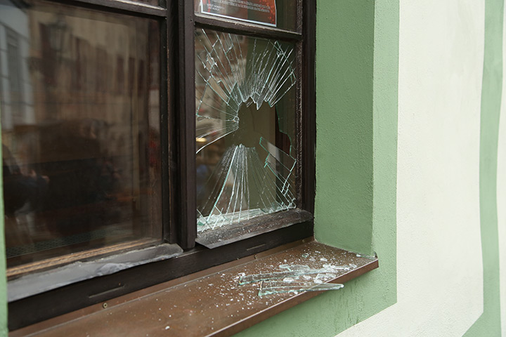 A2B Glass are able to board up broken windows while they are being repaired in Brent.
